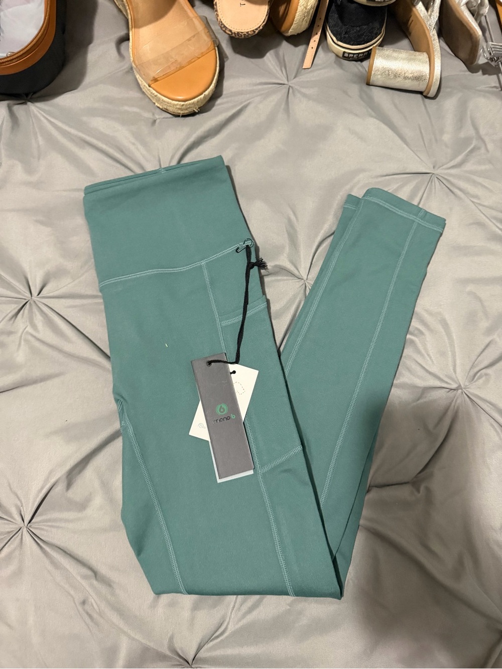 Mono B Sage Green High-Rise Leggings